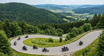 Motorradgruppe (KI generiert)